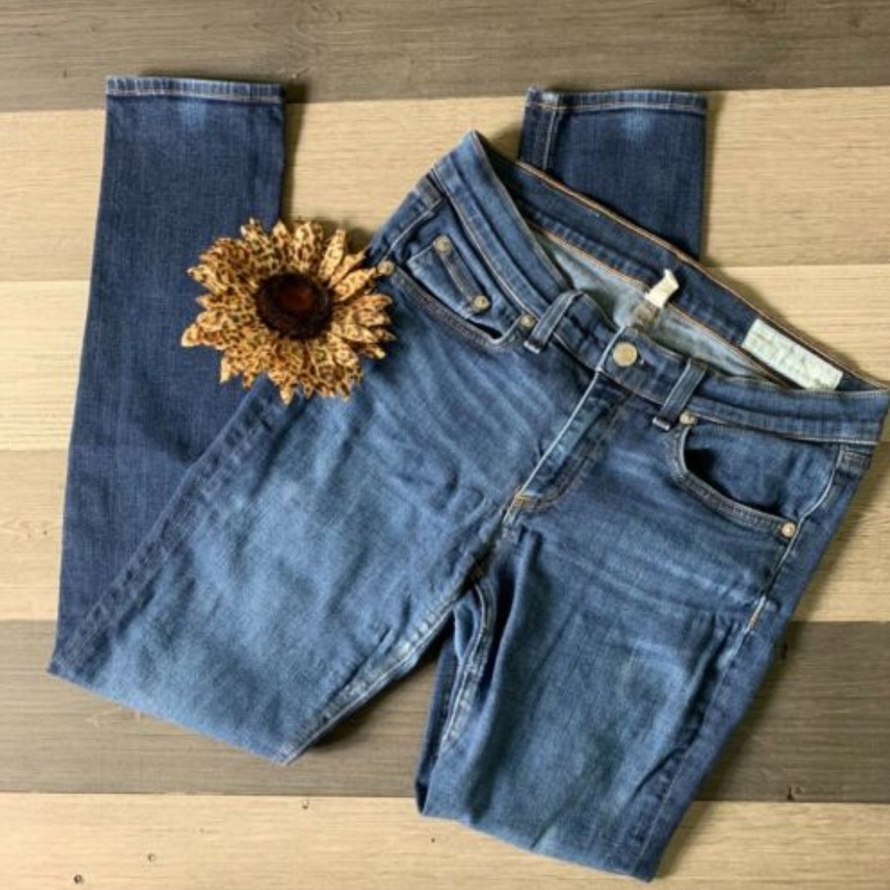 rag & bone Women's Skinny Jeans - Medium Blue Wash